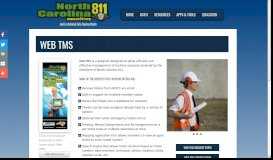 
							         Web TMS - North Carolina 811								  
							    