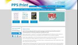 
							         Web to Print | PPS Print								  
							    