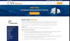 
							         WEB-TRAK | Cloud-Based Shipment Management Web Portal | CSA ...								  
							    