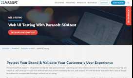 
							         Web UI Testing - Parasoft SOAtest | Parasoft								  
							    