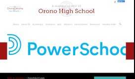 
							         Web2School Login | Orono High School								  
							    