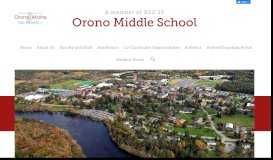 
							         Web2School - Orono Middle School - RSU 26								  
							    