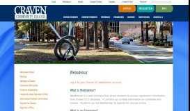 
							         Webadvisor - Craven Community College								  
							    
