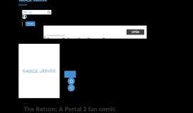 
							         Webcomic Profile: The Return: A Portal 2 fan comic, an online comic								  
							    