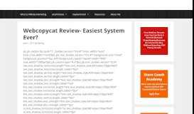 
							         Webcopycat Review- Easiest System Ever? | Make Money ...								  
							    