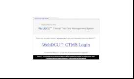 
							         WebDCU™ CTDMS Version 4.2 Feb 2013								  
							    