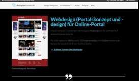 
							         Webdesign (Portalskonzept und -design) für Onlin.. » Webdesign ...								  
							    