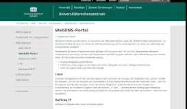 
							         WebDNS-Portal | Netzdienste | Campusnetz | Dienste | URZ | TU ...								  
							    