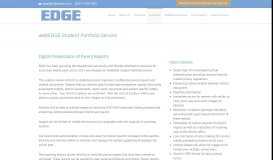
							         webEDGE Student Portfolio Service - Edge Digital Documents								  
							    