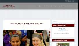 
							         Weber, Bush: First Team All-NICL | The Progress Review								  
							    