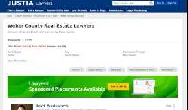 
							         Weber County Real Estate Lawyers - Compare Top Real Estate ...								  
							    