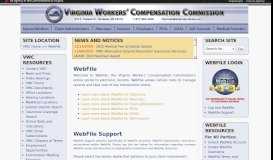 
							         WebFile | Virginia Workers' Compensation Commission								  
							    