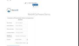 
							         WebHR Online Demo - Experience WebHR								  
							    