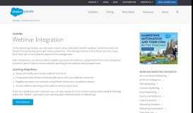 
							         Webinar Integration | Salesforce Pardot								  
							    