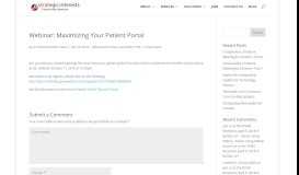 
							         Webinar: Maximizing Your Patient Portal | Strategic Interests								  
							    