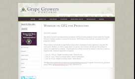 
							         Webinar on GF2 for Producers | - Grape Growers of Ontario								  
							    