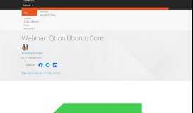 
							         Webinar: Qt on Ubuntu Core | Ubuntu blog								  
							    