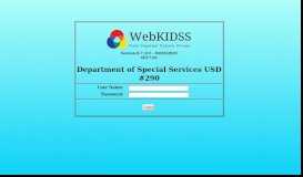 
							         WebKIDSS Login - Ottawa USD 290								  
							    