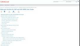 
							         WebLogic Portlets for SAP and SAP HRMS User Guide - Oracle Docs								  
							    