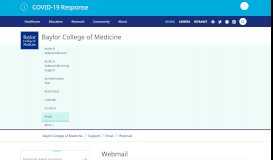 
							         Webmail | Baylor College of Medicine | Houston, Texas								  
							    