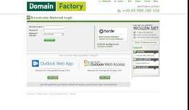 
							         Webmail - domainFACTORY - Webmail DF								  
							    