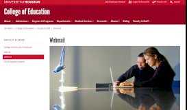 
							         Webmail - Faculty and Staff - College of Education - University of ...								  
							    