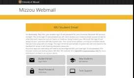 
							         Webmail // Mizzou // University of Missouri								  
							    