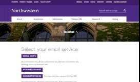 
							         Webmail : Northwestern University								  
							    