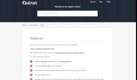 
							         Webmail | Opalstack Support Center								  
							    