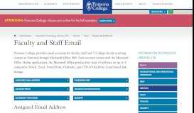 
							         Webmail | Pomona College in Claremont, California - Pomona College								  
							    