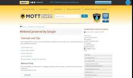 
							         Webmail powered by Google - Tutorials and Tips - ITS | Mott ...								  
							    