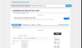 
							         webmail04.register.com at WI. Webmail Login - Website Informer								  
							    