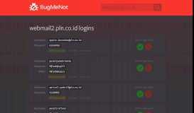 
							         webmail2.pln.co.id passwords - BugMeNot								  
							    