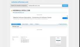 
							         webmail8.web.com at WI. Webmail Login - Website Informer								  
							    