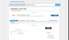 
							         webmail.adt.com at Website Informer. Outlook. Visit Webmail ...								  
							    
