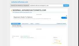 
							         webmail.advanceautoparts.com at WI. Outlook Web App								  
							    
