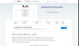 
							         Webmail.africaonline.com.gh website. Africa Online Webmail ...								  
							    