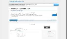 
							         webmail.aramark.com at WI. Outlook Web App								  
							    