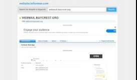 
							         webmail.baycrest.org at WI. Outlook Web App - Website Informer								  
							    