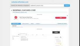 
							         webmail.caesars.com at WI. Outlook Web App - Website Informer								  
							    
