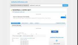 
							         webmail.camh.net at WI. Outlook Web App - Website Informer								  
							    