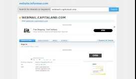 
							         webmail.capitaland.com at Website Informer. Sign In. Visit ...								  
							    