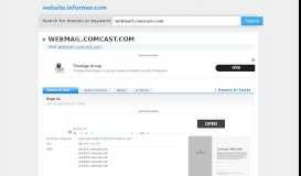 
							         webmail.comcast.com at Website Informer. Sign In. Visit Webmail ...								  
							    