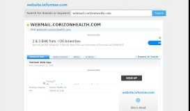 
							         webmail.corizonhealth.com at WI. Outlook Web App - Website Informer								  
							    