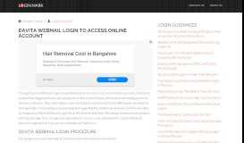 
							         webmail.davita.com: Davita Webmail Login To Access Online ...								  
							    