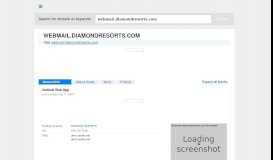 
							         webmail.diamondresorts.com at WI. Outlook Web App								  
							    