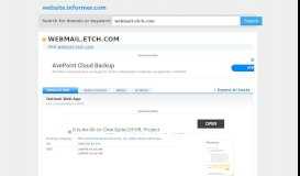 
							         webmail.etch.com at WI. Outlook Web App - Website Informer								  
							    