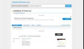 
							         webmail.etihad.ae at WI. Outlook Web App - Website Informer								  
							    