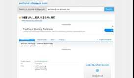
							         webmail.eu.nissan.biz at WI. Microsoft Exchange - Outlook ...								  
							    