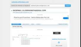 
							         webmail.glenmarkpharma.com at WI. Outlook Web App								  
							    
